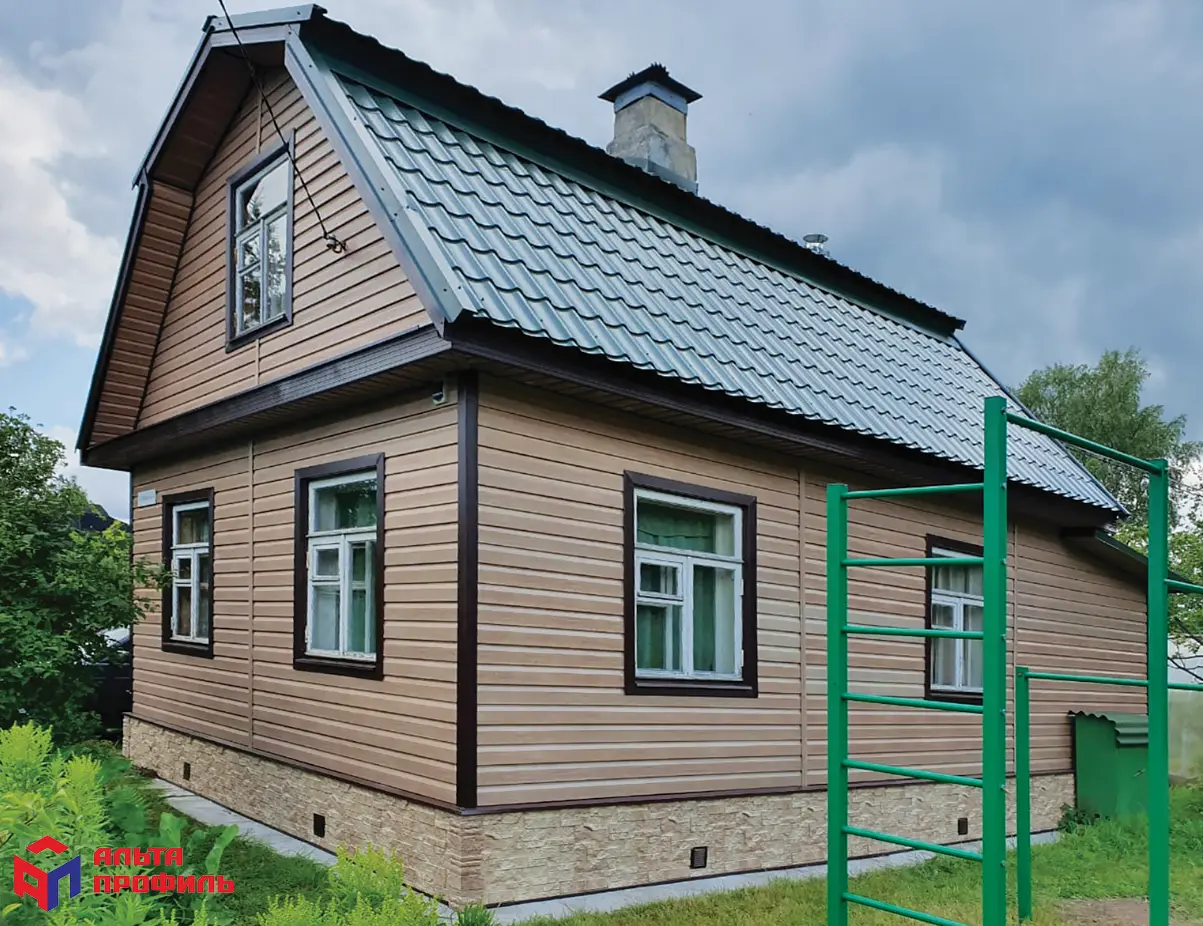 КАНАДА ПЛЮС Акриловый сайдинг | Премиум, Красно-коричневый - 3,66м