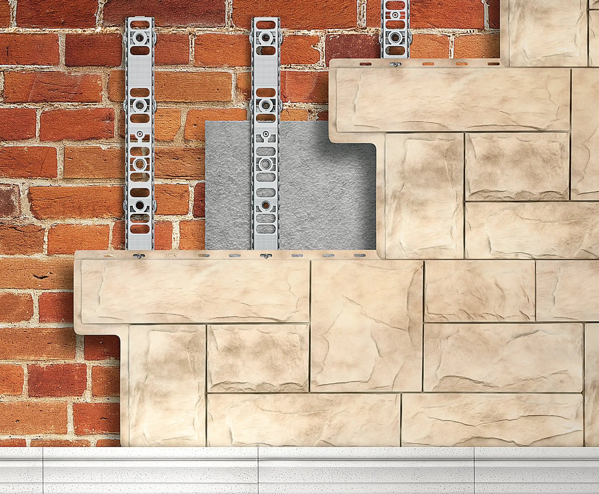 Система крепления фасадов